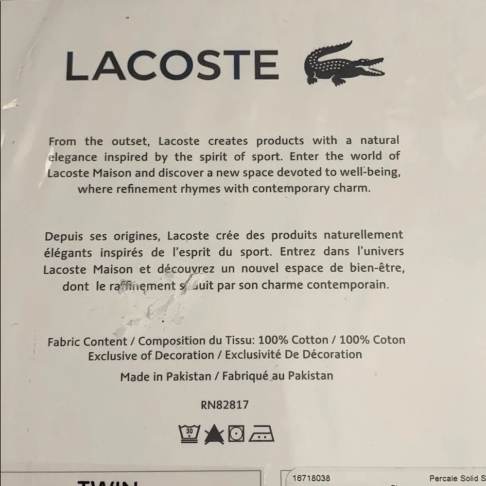 Lacoste nwt plum